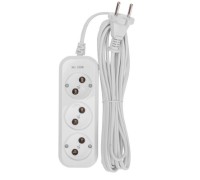 Сетевой фильтр Proconnect 13-4207 3 гнезда, 5м, 2х0,75мм², б/з, белый