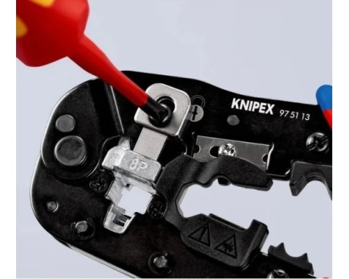 Пресс-клещи KNIPEX KN-975113SB 3-в-1, для штекеров RJ 45