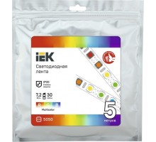 Лента светодиодная IEK LSR-5050RGB30 7,2w 12В IP20 (5 м) [LSR2-3-030-20-3-05]