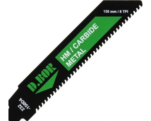Полотна для сабельных пил D.BOR 115/150*3 мм HM / CARBIDE / METAL по металлу 1 шт. [D-232-150D4-01]
