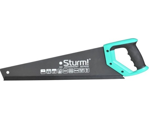 Ножовка по дереву STURM 1060-62-450 450мм, тефлоновое покрытие, 7tpi, 3d зуб