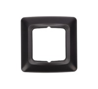 Рамка Kranz KR-78-0345 DEA 1-я горизонтальная черный металлик