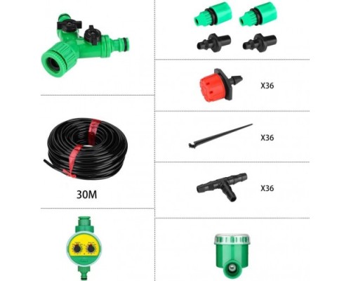 Комплект для капельного полива DEKO DKI30 с таймером [065-0958]