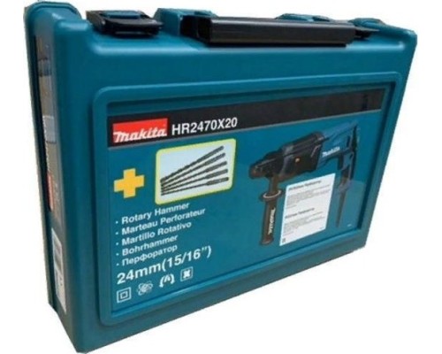 Перфоратор MAKITA HR2470X20 с набором буров