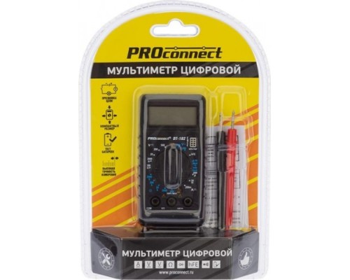 Мультиметр цифровой PROconnect М-182 портативный [13-3014]