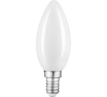 Лампа светодиодная GAUSS Свеча filament 9w 610lm 4100к е14 milky led [103201209]