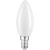 Лампа светодиодная GAUSS Свеча filament 9w 610lm 4100к е14 milky led [103201209]