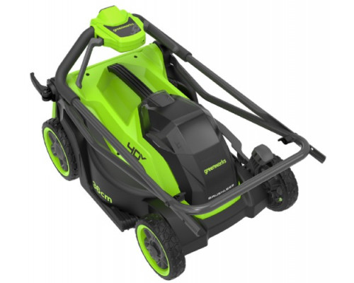 Газонокосилка аккумуляторная GREENWORKS 2520807UB 40V, 36 см, бесщеточная, c 1хАКБ 4 Ач и ЗУ купить с доставкой и официальной гарантией