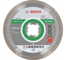 Алмазный диск для резки керамики BOSCH X-LOCK 125х22.2 мм Standard for Ceramic [2608615138]