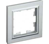 Рамка IEK BRITE РУ-1 1-м алюм. BR-M12-K47