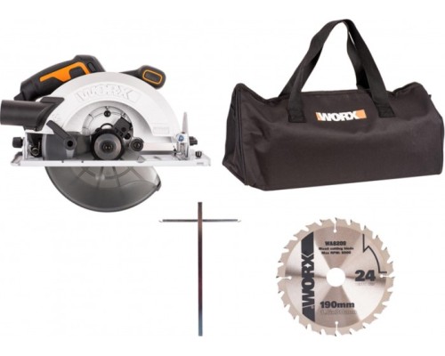 Пила циркулярная аккумуляторная WORX WX520.9 без АКБ и ЗУ бесщеточная [WX520.9]
