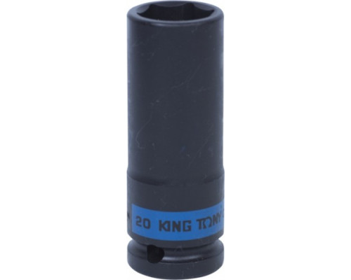 Ударная головка шестигранная глубокая 1/2" KING TONY 443520M 20 мм