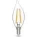 Лампа светодиодная GAUSS Basic Filament Свеча на ветру 5,5W 530lm 4100К Е14 LED (3 лампы в упаковке) [1041126T]