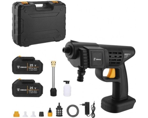 Автомойка DEKO DKCW25 2x4.0Ah высокого давления аккумуляторная 30 бар, [063-4314]