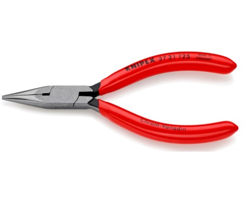 Плоскогубцы KNIPEX KN-3731125SB захватные прецизионные, плоскокруглые губки, 125 м