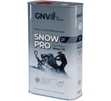 Масло для 2-тактных снегоходов GNV SNOW PRO 2T 1 л, синтетическое (металл. канистра) GSP2T013114101654200001