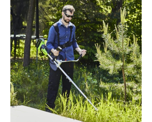 Триммер аккумуляторный GREENWORKS GD40BCB 40V, 40 см, б/щ, АКБ 8Ач и ЗУ 2105707UH купить с доставкой и официальной гарантией