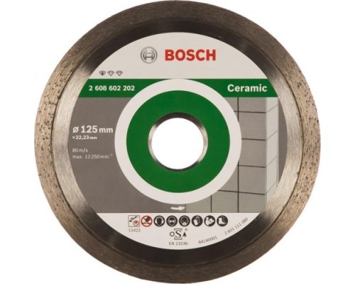 Алмазный диск для резки керамики BOSCH 125-22,23, мм Standard for Ceramic 10 шт в уп. [2608603232]