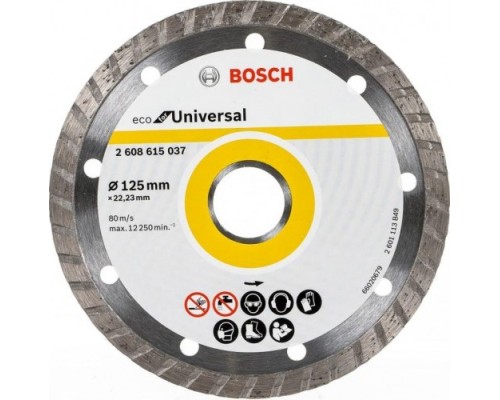 Алмазный диск универсальный BOSCH 125-22,23 мм ECO Universal Turbo [2608615037]