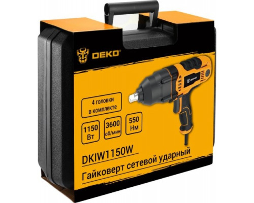 Гайковерт сетевой DEKO DKIW1150 ударный 083-1082 купить с доставкой и официальной гарантией