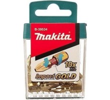 Набор насадок MAKITA B-39534-10 impact gold pz2, 25 мм, c-form  (уп.10шт. в упаковке 10 наборов) [B-39534-10]