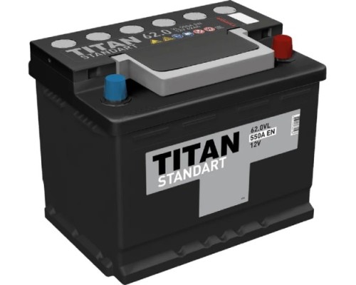 Аккумулятор Titan STANDART 62.0 VL 550А 4607008882193