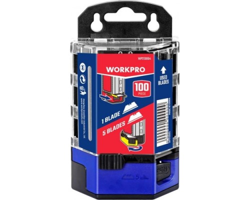 Лезвие для ножа WORKPRO WP213004 sk5 100шт. с диспенсером