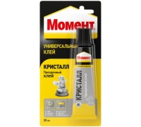 Клей МОМЕНТ КРИСТАЛЛ полиуретановый, прозрачный (блистер 30 мл) 422974 C0037086