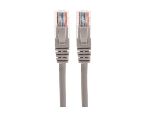 Патч-корд REXANT 02-0290-05 U/UTP, CAT 6, RJ45-RJ45, 26AWG, LSZH, серый, 0,5м