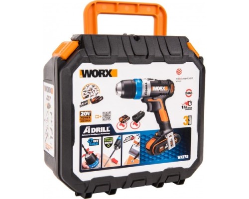 Дрель-шуруповерт аккумуляторная WORX AiDrill WX178 [WX178]