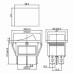 Переключатель REXANT 06-0305-B клавишный 250V 15A (6с) ON-ON красный с подсветкой