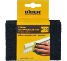 Губка шлифовальная Biber 70673 4-сторонняя р100 100х70х25 Тов-149932