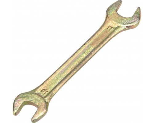 Ключ рожковый REXANT 12-5824-2 10х11 мм, желтый цинк Ключ рожковый REXANT 12-5824-2 10х11 мм, желтый цинк
