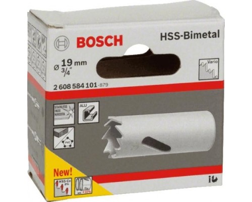 Коронка биметаллическая BOSCH STANDARD CO8% 19 ММ [2608584101]