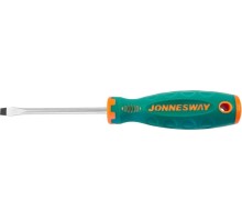 Отвертка шлицевая JONNESWAY D71S6100 ANTI-SLIP GRIP, SL6.5х100 мм [049954]