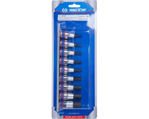 Набор головок 1/2" KING TONY 4110PR10, 9 предметов