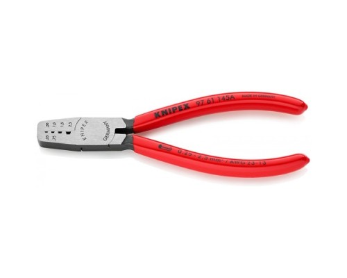 Пресс-клещи KNIPEX KN-9761145ASB 4 гнезда, контактные гильзы DIN 46228