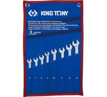 Набор комбинированных ключей KING TONY 6-13 мм удлиненных чехол из теторона, 8 предметов 12C8MRN