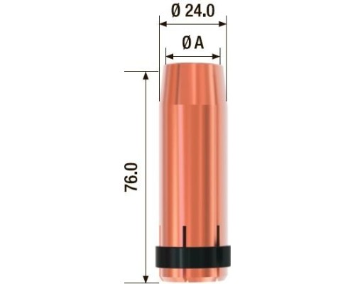 Газовое сопло FUBAG FB 500 FB500.N.16.0 (5 шт.) [FB500.N.16.0]