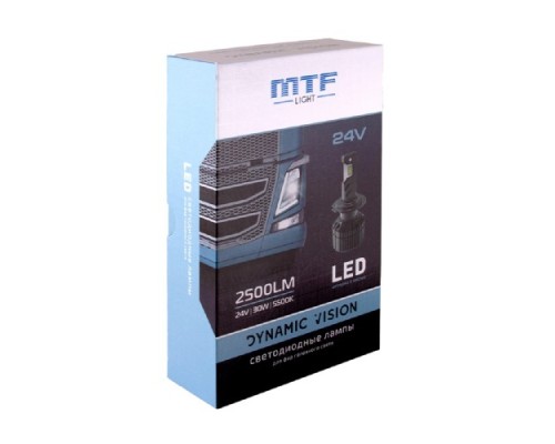 Лампа светодиодная MTF LIGHT DYNAMIC VISION LED, H11, 24V, 28W, 2500lm, 5500K кулер DV11K5-24