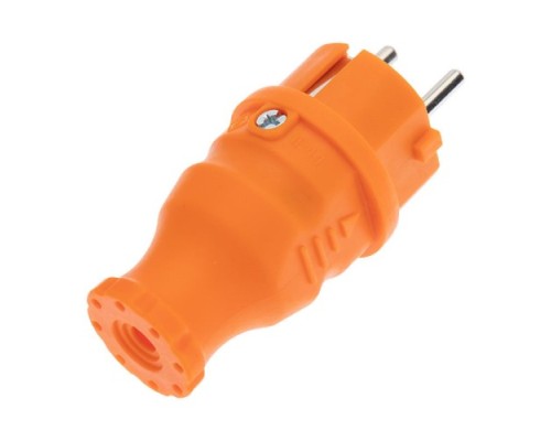 Вилка REXANT 111-015 прямая влагозащищенная, c/з, 16A, IP44, оранжев. Вилка REXANT 111-015 прямая влагозащищенная, c/з, 16A, IP44, оранжев.