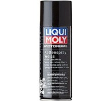 Белая цепная смазка для мотоциклов LIQUI MOLY Motorbike Kettenspray weiss 0,4 л 1591 1591