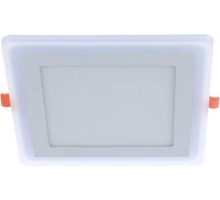 Потолочный светодиодный светильник GAUSS BL124 backlight кв 12+3w 960lm 3000k 3 реж.