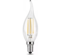 Лампа светодиодная GAUSS Свеча filament на ветру 5w 420lm 2700к е14 led 104801105