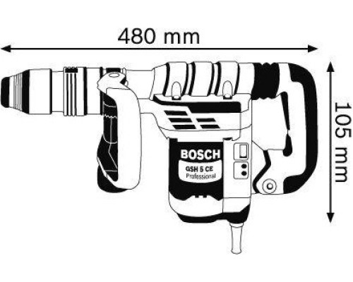 Отбойный молоток BOSCH GSH 5 CE [0611321000] Кейс