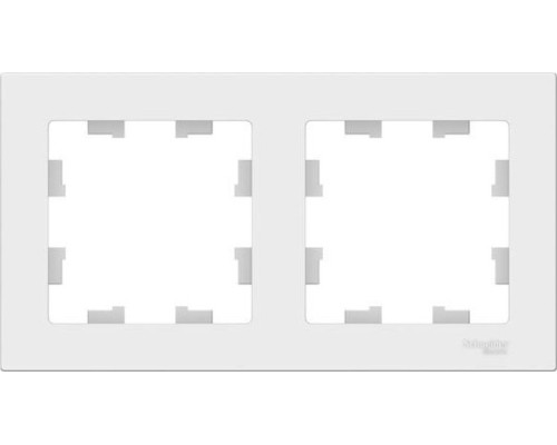 Рамка Systeme Electric AtlasDesign 2-м универсальная, белая ATN000102 [ATN000102]