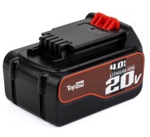 Аккумулятор TopON для Black Decker 20В 4.0ah (li-ion) [TOP-PTGD-BD-20-4.0]