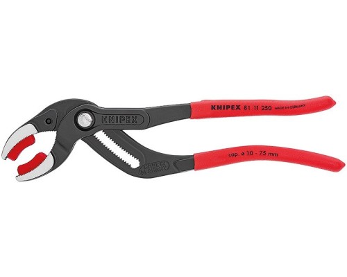 Клещи переставные KNIPEX KN-8111250SB трубные, зев 10-75 мм