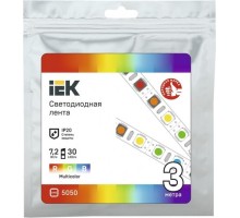 Лента светодиодная IEK LSR-5050RGB30 7,2w 12В IP20 (3 м) [LSR2-3-030-20-3-03]