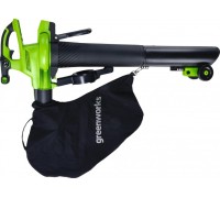 Воздуходув-садовый пылесос аккумуляторный GREENWORKS GD40BV 40V, бесщеточный, без АКБ и ЗУ 2406907